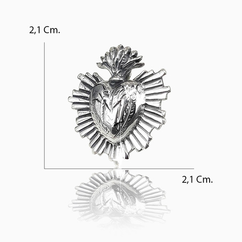 Colgante Corazon Detente Mediano Sin Cadena