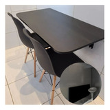 Mesa De Parede Dobrável 100x50cm Preto Envio Imediato