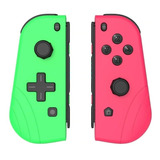 Joycons Com Dpad Nintendo Switch Par De Controles Verde Rosa