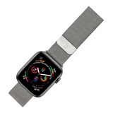 Pulseira Milanese Prata Inox P/ Apple Watch 42/44mm Geonav