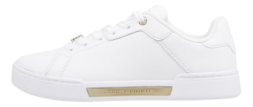 Tenis Tommy Hilfiger Katerina Blanco/ Dorado Casual Original