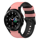 Pulseira Couro Sintético Para Samsung Watch4 Classic 46mm Cor Rosa-claro