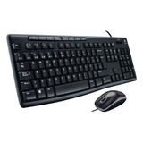 Logitech Mk200 Combo Teclado Y Mouse Alámbricos Para