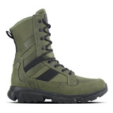 Botas Militares Wolker Valquiria Verde 100% Cuero Táctico