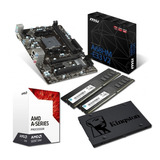 Combo Actualizacion Pc Amd Mother Micro Memoria Disco Ssd