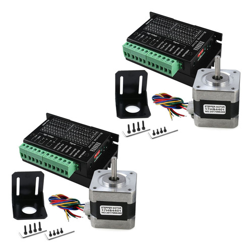 Controlador De Motor Paso A Paso 2x Tb6600 4a 9-42 V Control