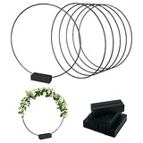 Conjunto De 6 Aros  Es De Metal De 12 Pulgadas Y 6 Sopo...