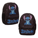 Mochila Infantil Stitch Costas Creche Pré Escola Crianças