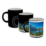 Taza Magica Paisaje Patagonia Montaña Espejo De Agua