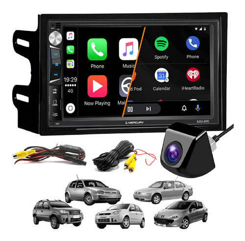 Estereo Tactil Pantalla Car Play P/ Bora Polo Golf Camara