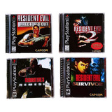 Coleção Completa Dos Jogos Resident Evil Para Playstation 1 