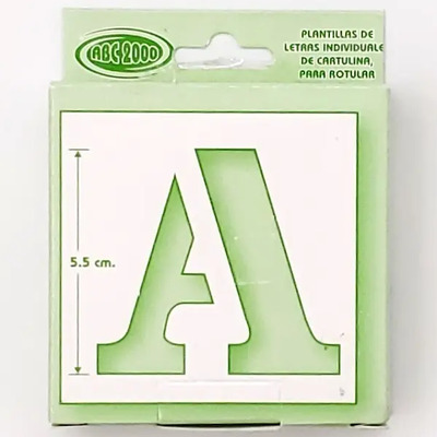 Plantilla De Letras Y Numeros Gioser Gotica Y Romana 5.5 Cm | MercadoLibre