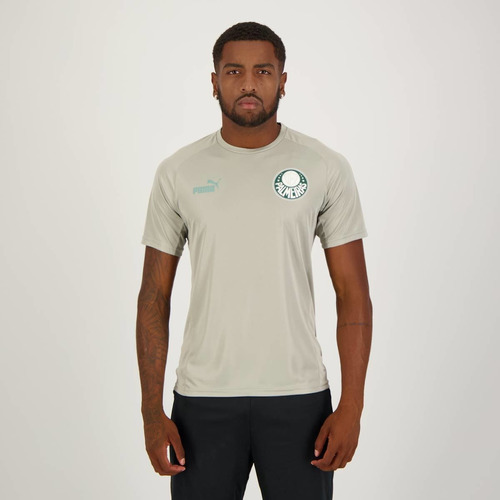 Camisa Puma Palmeiras Casual Cinza