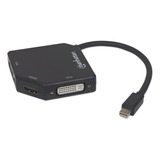 Adaptador Mini Displayport 4k 3 En 1 Hdmi/dvi/vga Manhattan