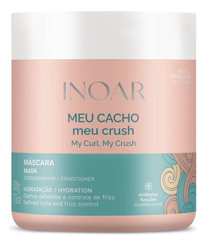 Máscara Hidratação Capilar Inoar Meu Cacho Meu Crush 500g