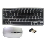 Teclado Y Mouse Inalámbrico Bluetooth Recargable Kit Weibo