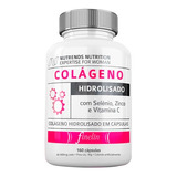 Colágeno Hidrolisado 600mg 160caps - Nutrends- Vit C + Zinco Sabor Sem Sabor