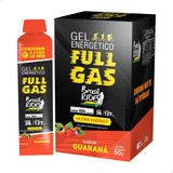 Suplemento Em Gel Full Gas Ultra Energy Carboidrato Sabor Guaraná Em Caixa De 600ml 12 Un