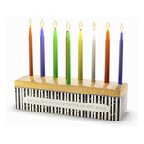 Menorah/candelabro Shalhevet Light En Blanco Y Negro