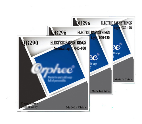 Cuerdas Guitarra Eléctrica De Bajo 045-100 Orphee Qb290-4