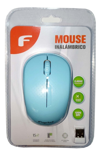 Mouse Inalámbrico Fujitel Celeste / Tecnocenter