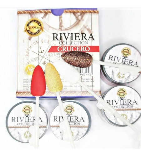 Colección De 4 Polímeros Mc Nails Riviera Crucero 7g 