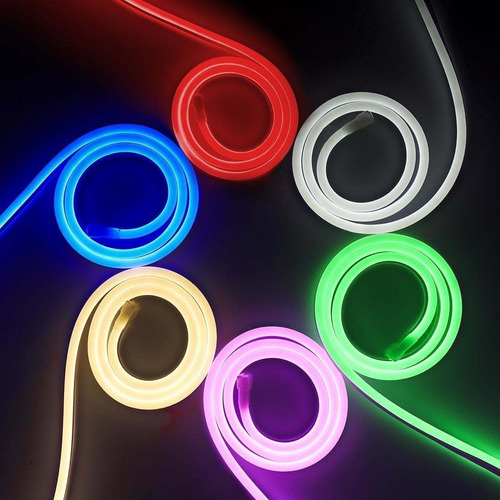 Manguera Tira Luces Neon Led Flexible 5mts Colores Ip67 Hobb