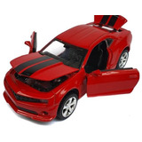 Carrinho Miniatura Camaro, Fricção, Abre Porta, Capô, E M