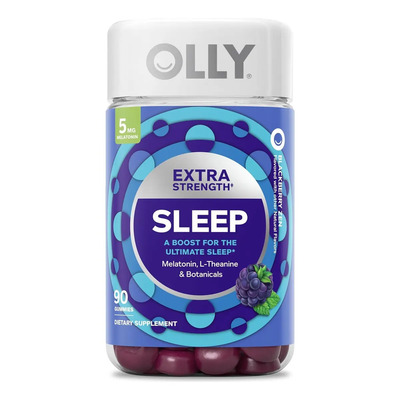 ​OLLY Extra Strength Sleep – Gomitas con 5 mg de Melatonina, L-Teanina, Manzanilla y Bálsamo de Limón, Sabor Mora Zen, Sin Gluten, 90 Unidades​ | MercadoLibre