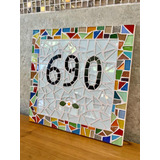 Número Residencial Em Mosaico
