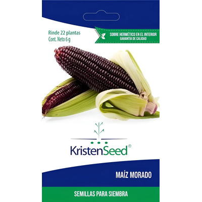 Pack De Sobrecitos De Semilla De Maíz Morado Con 10 Piezas Kristen Seed Para Sembrar | MercadoLibre