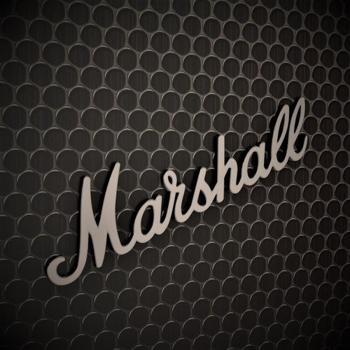 Logo Marshall 27 Cm 0 22. Cabezales, Cajas, Combos Badge