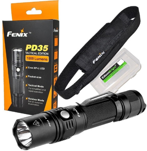 Linterna Tactica Led Fenix Pd35 Tactical 1000 Lumens 6 Modos