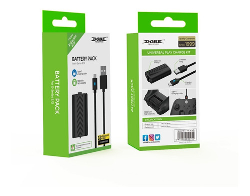 2 Pack Baterías For Xbox Series S/x Tyx-0634b Carga Y Juega