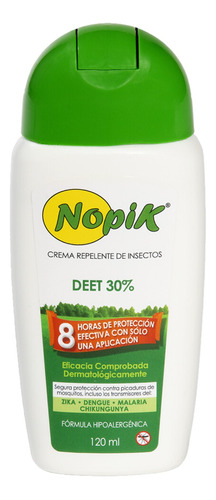 Crema Repelente De Insectos 120ml Nopik