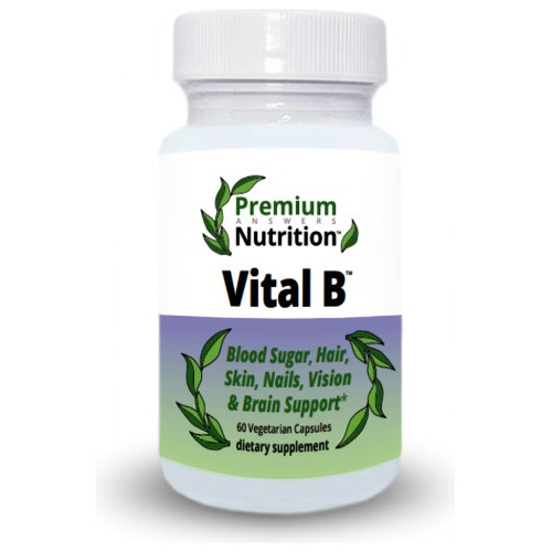 Premium Nutrition | Vital B + High B12 & Biotin | 60 Caps