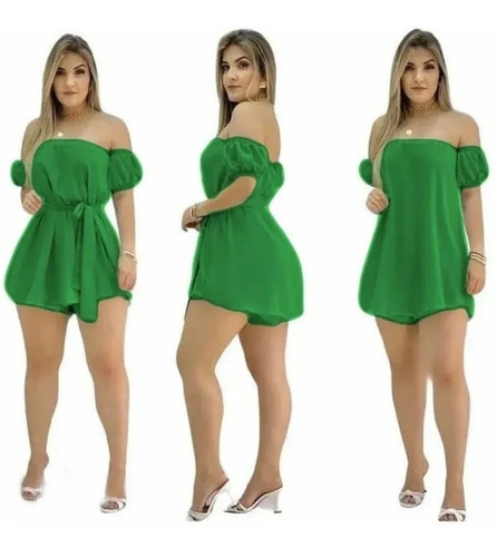 Macaquinho Feminino Vestido Ciganinha Soltinho Blogueira 