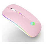 Mouse Peibo, Bluetooth/recargable/rosa