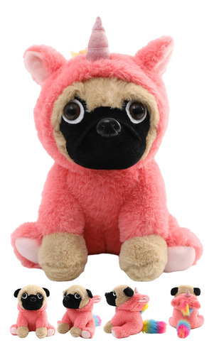 Casagood Pug Unicornio Animal Pug Pug Perro Con Plushies De