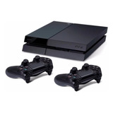 Sony Playstation 4 500gb Standard Color Negro + 2 Controles 