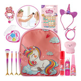 Kit De Maquiagem Infantil Completo + Mochila