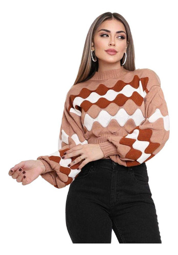 Blusa De Frio Feminina Suéter Trico Modal Novo Moda Inverno