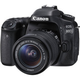Cámara Slr Digital Canon Eos 80d Con Lente 15-55mm