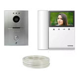 Kit Video Portero Commax Monitor 4.3  Interfon + 100mt Cable