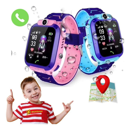 Kit 2 Relógios Smartwatch P/ Criança Filhos Meninas Meninos 