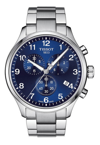 Reloj Tissot Chrono Xl Classic Para Hombre De Acero Plateado