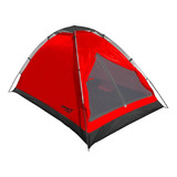 Carpa Spinit Basic Ii 2 Personas Playera Camping Verano Color Rojo