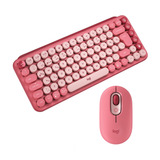 Logitech Combo Inalámbrico Pop Keys + Pop Mouse Heartbreaker