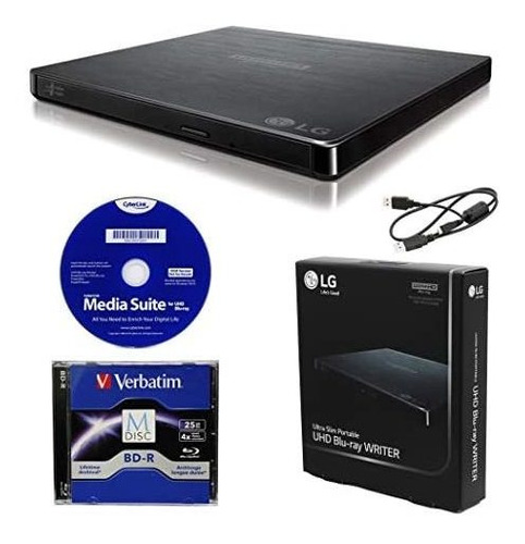 Reproductor Blu-ray LG Bp60nb10 Hd 4k 25gb Dvd -negro