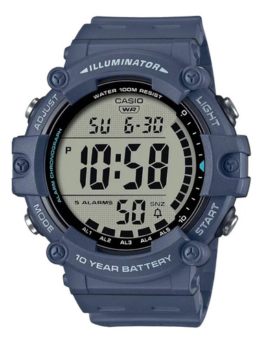 Reloj Hombre Casio 5 Alarmas Y 10 Años Bateria Ae-1500wh